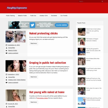 About Naughty Exposures